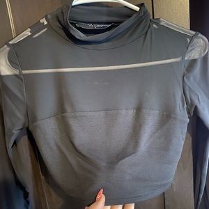 Naked Wardrobe cropped mesh top